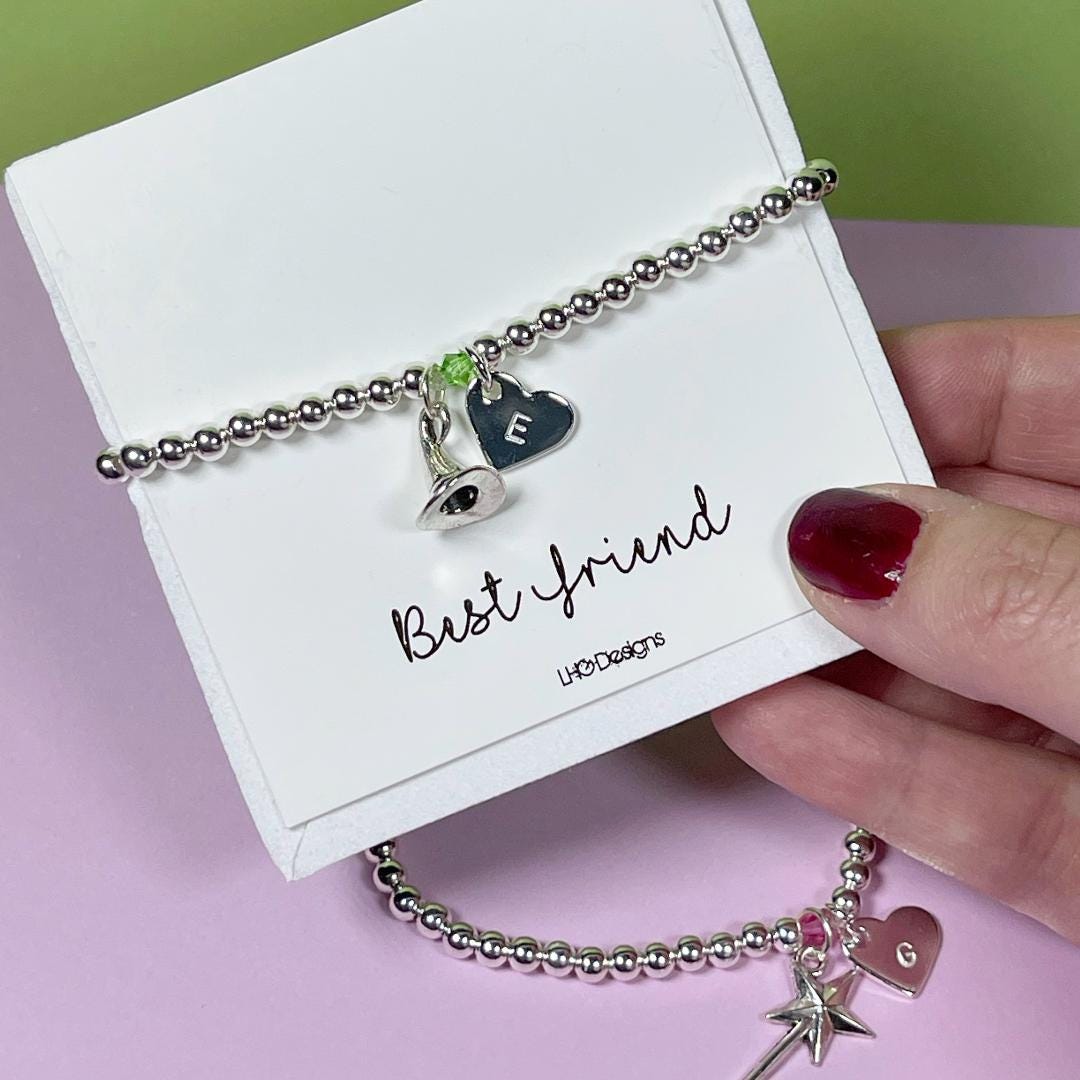 Wicked Personalised Friendship bracelet, Wicked Christmas Gift for her, Wicked movie, Wicked musical, Wicked Elphaba, Glinda bracelet gift