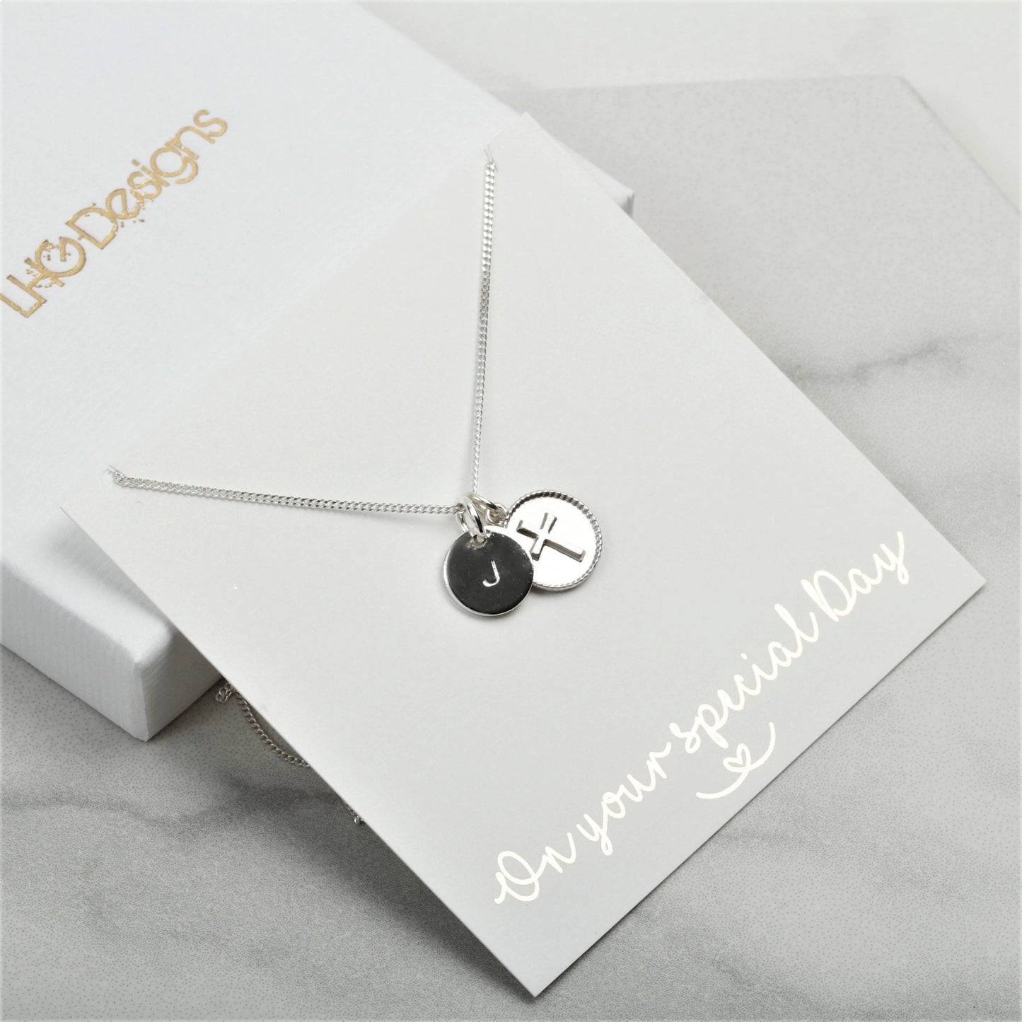 Engraved First Holy Communion Gift, Custom Name cross necklace, Custom Cross necklace, 1st communion gift for girl, Silver communion gift