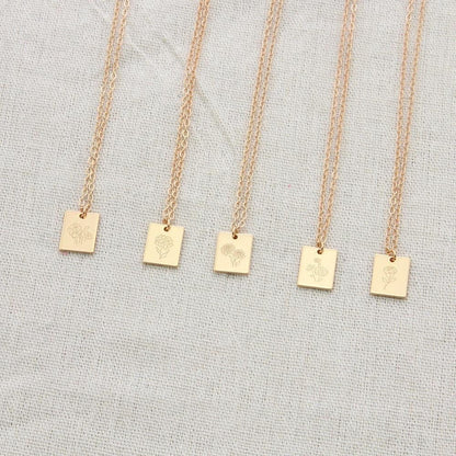 SWAROVSKI BIRTHSTONE NECKLACE, February birthstone necklace, birthday gift for her, February birthday gift for her, February Birthflower