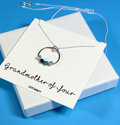 Gift For Grandma, Christmas Gift For Grandma, Grandma And Grandchildren, Christmas gifts jewellery, Christmas Gift, Family birthstone