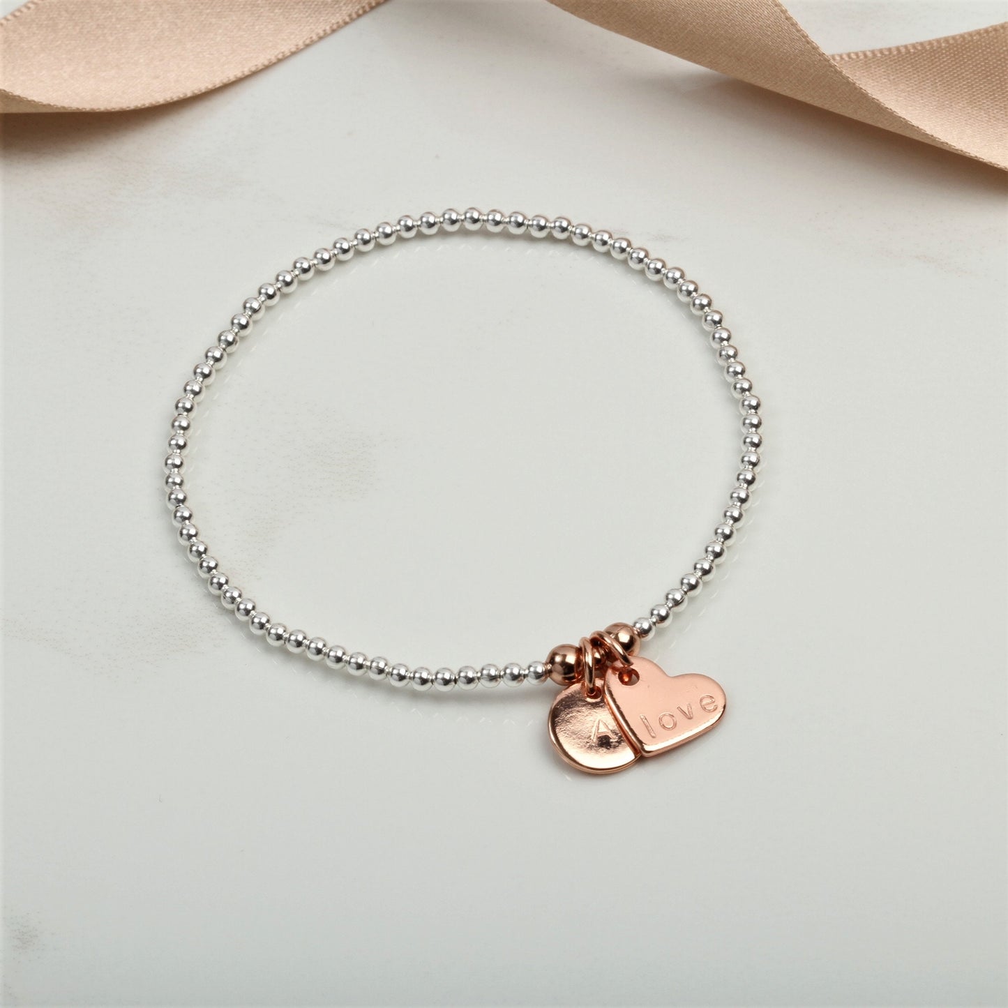 Engraved Heart Bracelet, Custom charm bracelet, Name Bracelet , Gift For Girlfriend, Valentine Day Gift,  Couple Boyfriend Girlfriend Gift