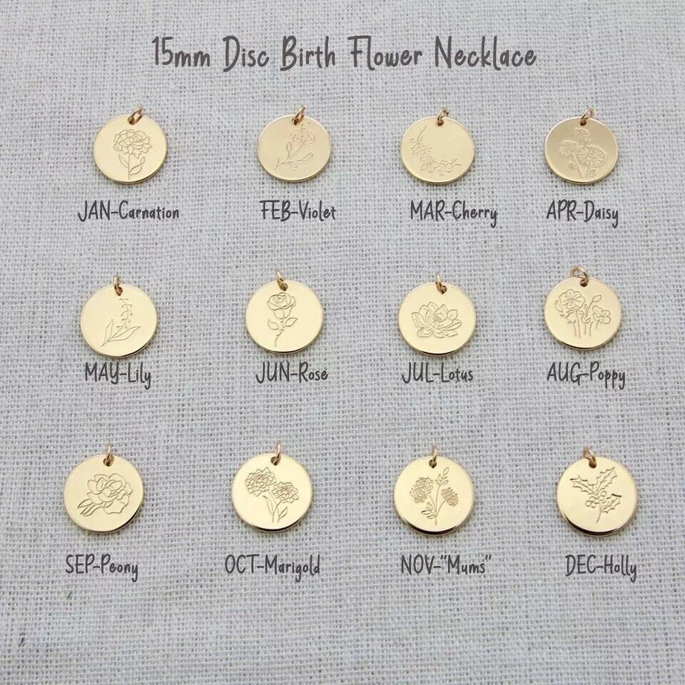 May Birth flower necklace, May Birthday gift for her, Lily necklace, Birth flower jewellery, Mother's Day Gift, Gift for mum, May Birthday