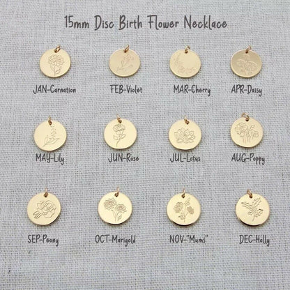 May Birth flower necklace, May Birthday gift for her, Lily necklace, Birth flower jewellery, Mother's Day Gift, Gift for mum, May Birthday