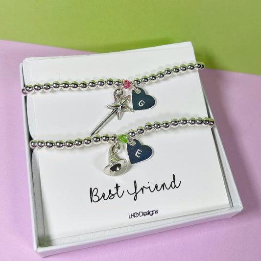 Wicked Personalised Friendship bracelet, Wicked Christmas Gift for her, Wicked movie, Wicked musical, Wicked Elphaba, Glinda bracelet gift