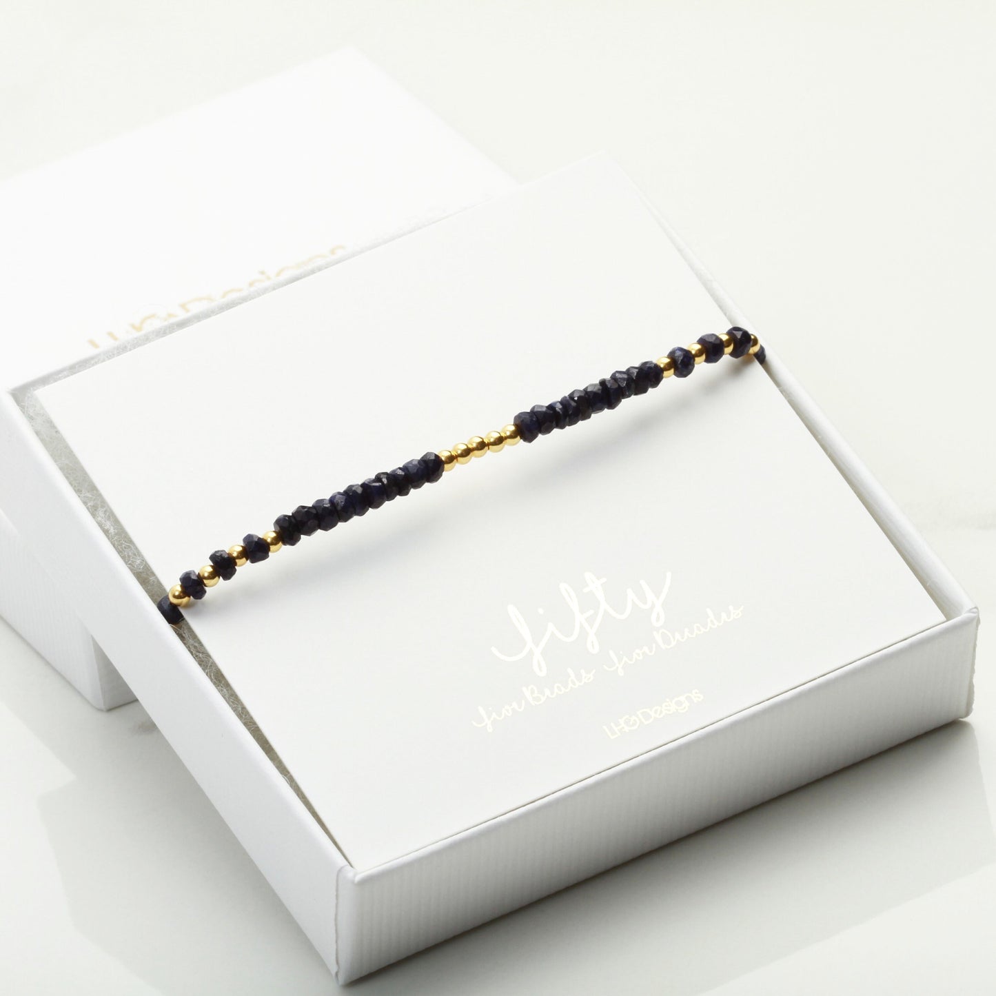 September Birthstone bracelet gift for her, Raw Sapphire Bracelet, September birthday gift, Birthday bracelet, September jewellery