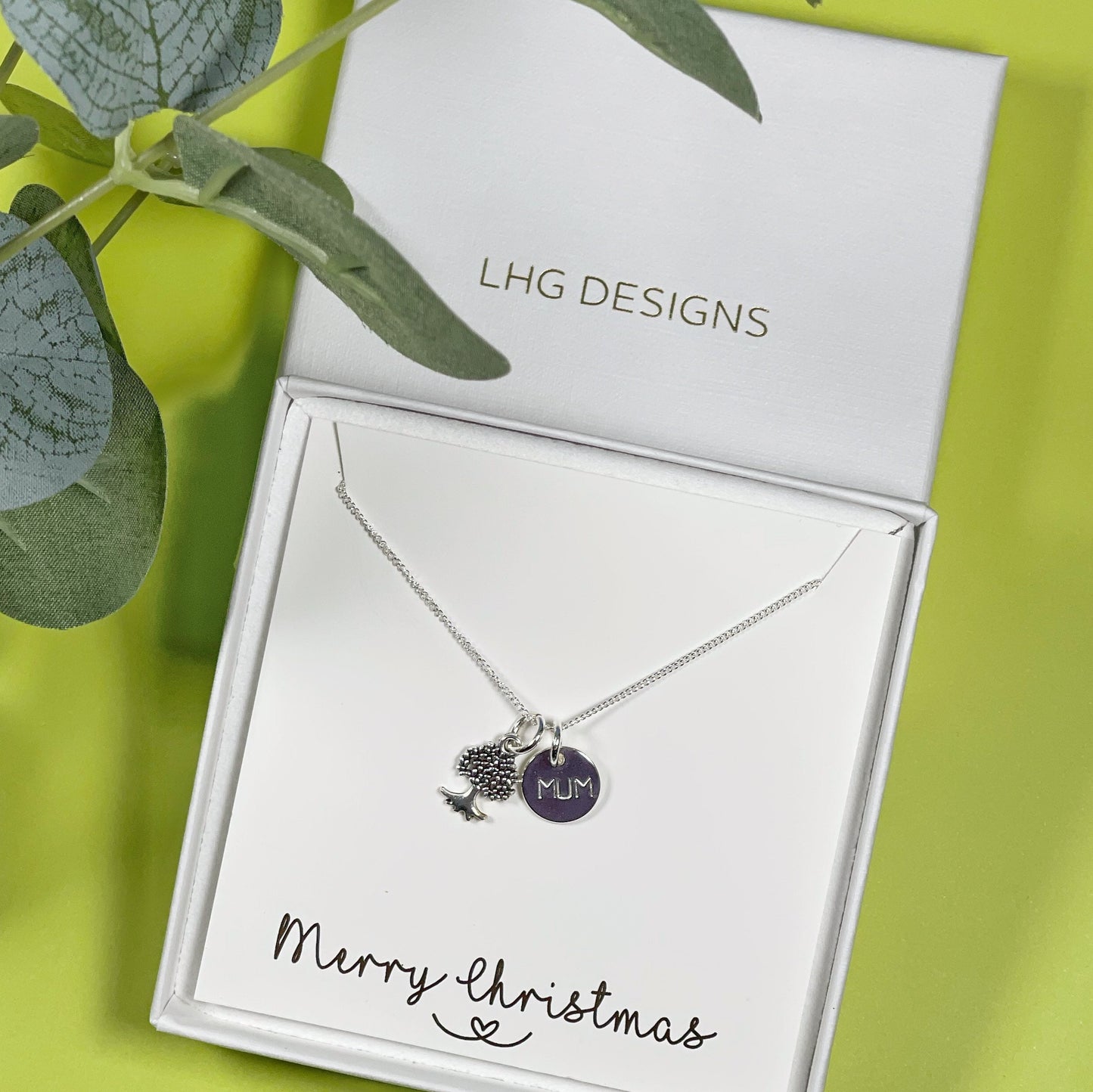 Personalised Tree  of Life Name Necklace, Sterling Silver, Gift for Mum, Tree of Life Necklace, Christmas gift, Christmas gift for Mum,