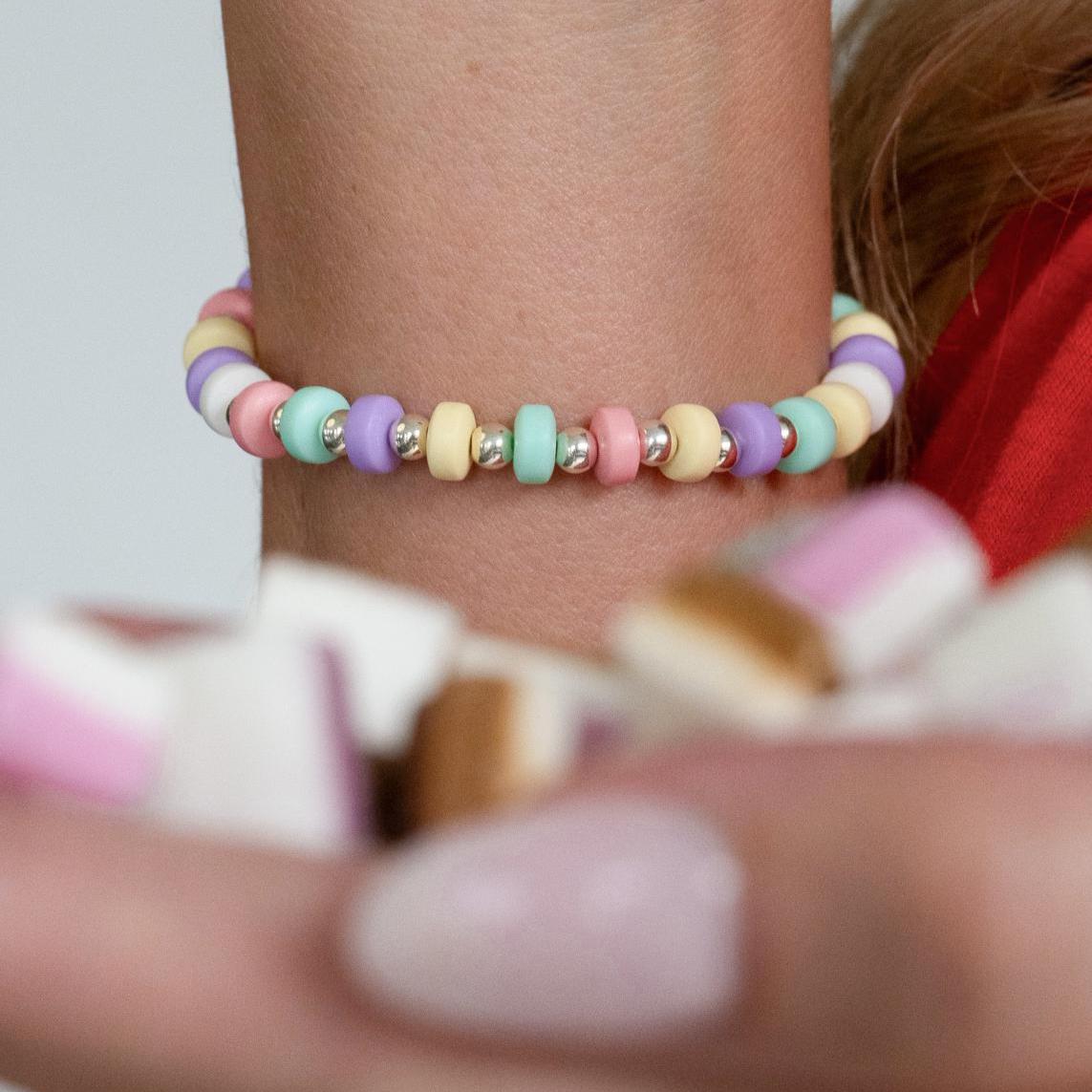 Pastel Rainbow color Necklace smooth rondelle shape beads, 7-8 Multi color shaded smooth Necklace gemstone Beads, Gifts wife