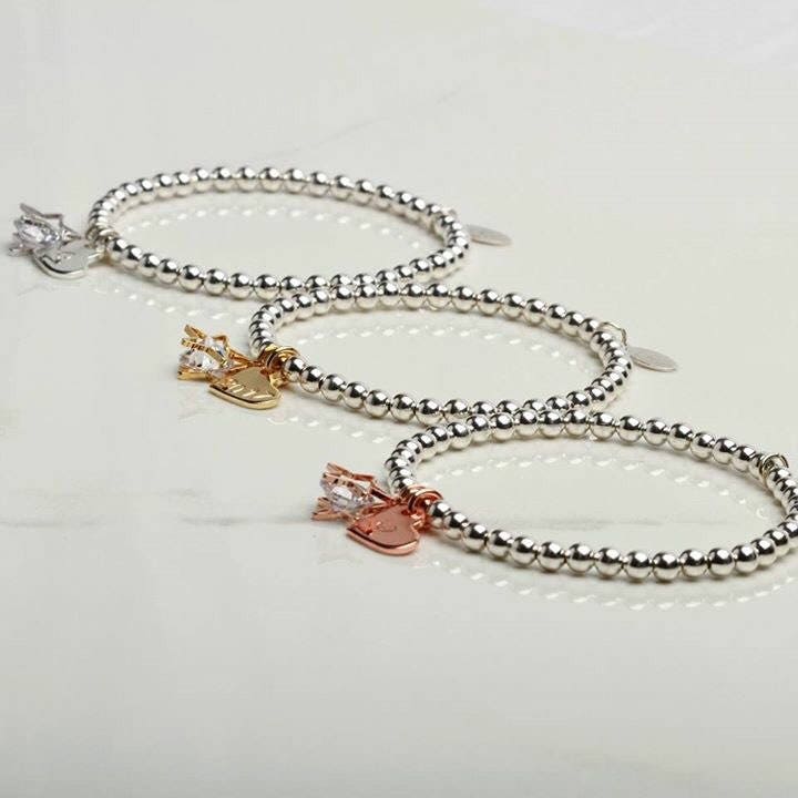 Personalised star & heart charm gold silver rose gold bracelet, Birthday Gift for her, Anniversary Gift for her, Graduation Gift for friend