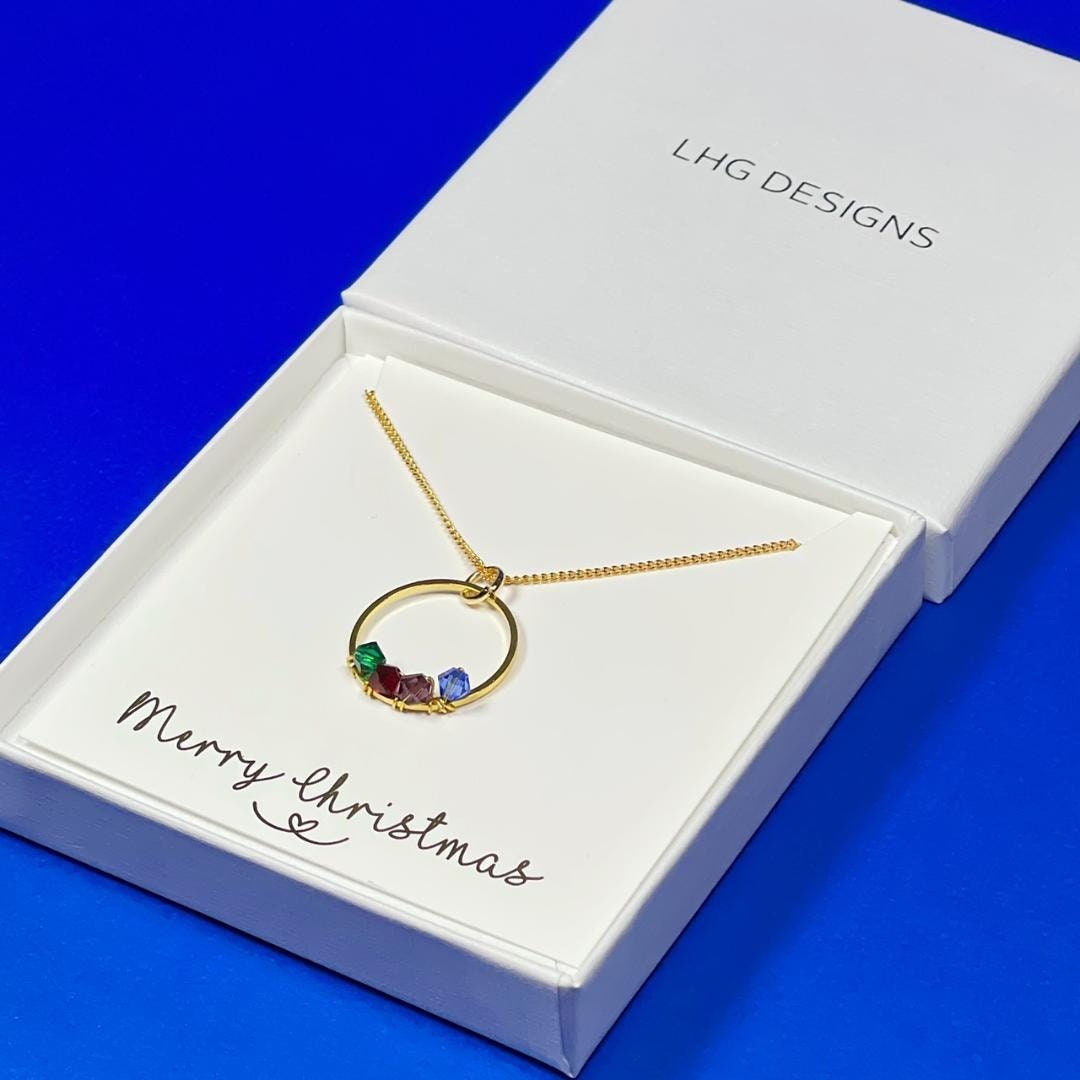 Gift For Grandma, Christmas Gift For Grandma, Grandma And Grandchildren, Christmas gifts jewellery, Christmas Gift, Family birthstone