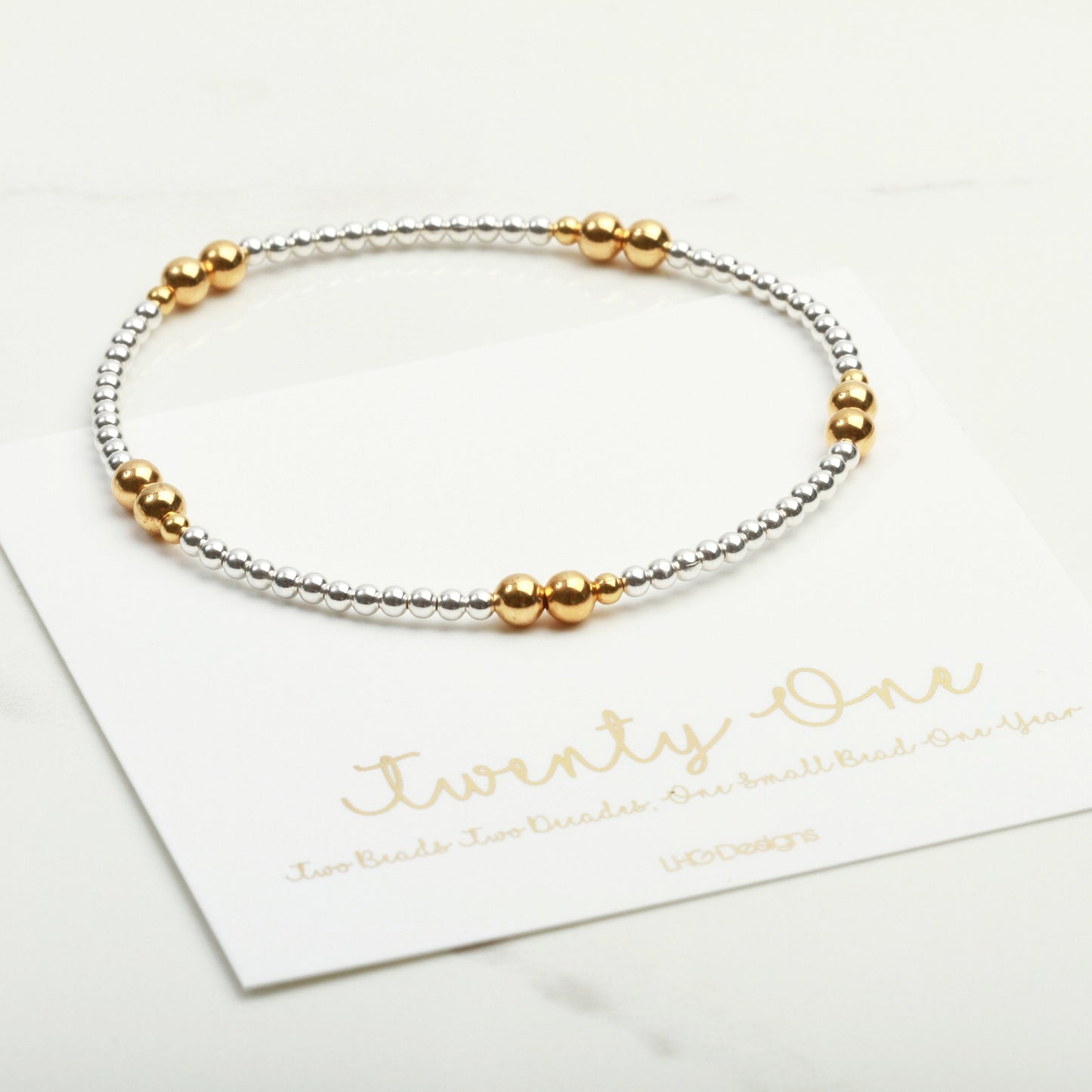 21st Birthday Bracelet in silver