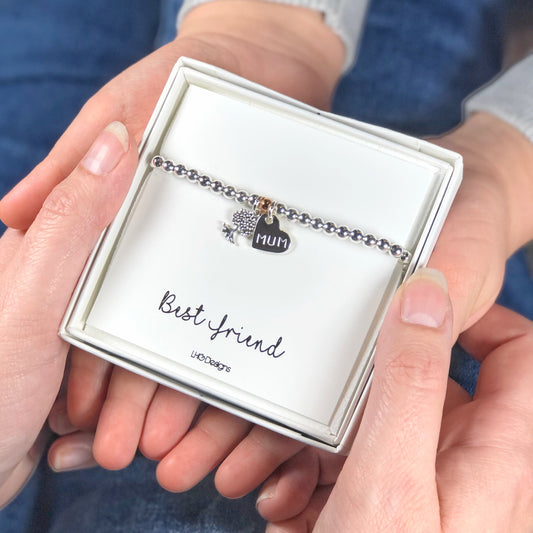 Tree of Life bracelet gift for her, Mother's day gift, Empowering Gift, Thinking of you gift, Personalised Tree of Life bracelet, silver