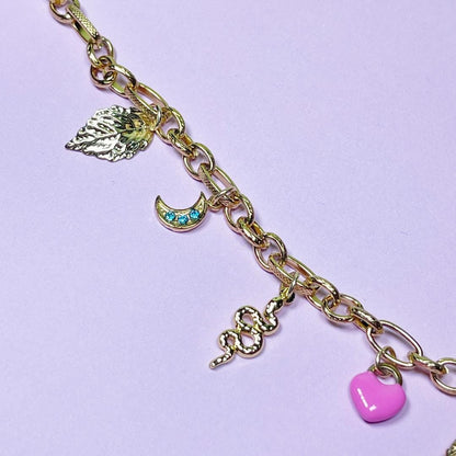 Eras Tour charm necklace, Taylor Swift fan gift, Gift for Swiftie, Charm necklace Eras tour, Stainless steel, gold, Swiftie jewellery,