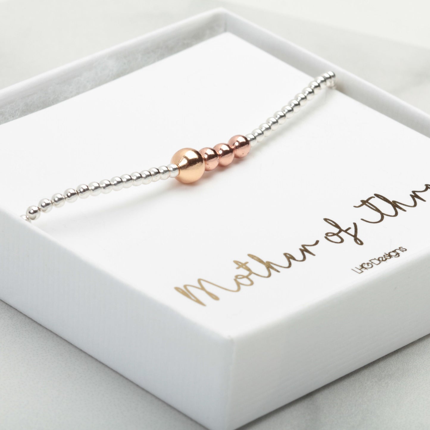 Mother and Child gift, Mother and Children bracelet, Mothers day gift, Birthday gift for Mum, Family Bracelet, Silver beaded bracelet