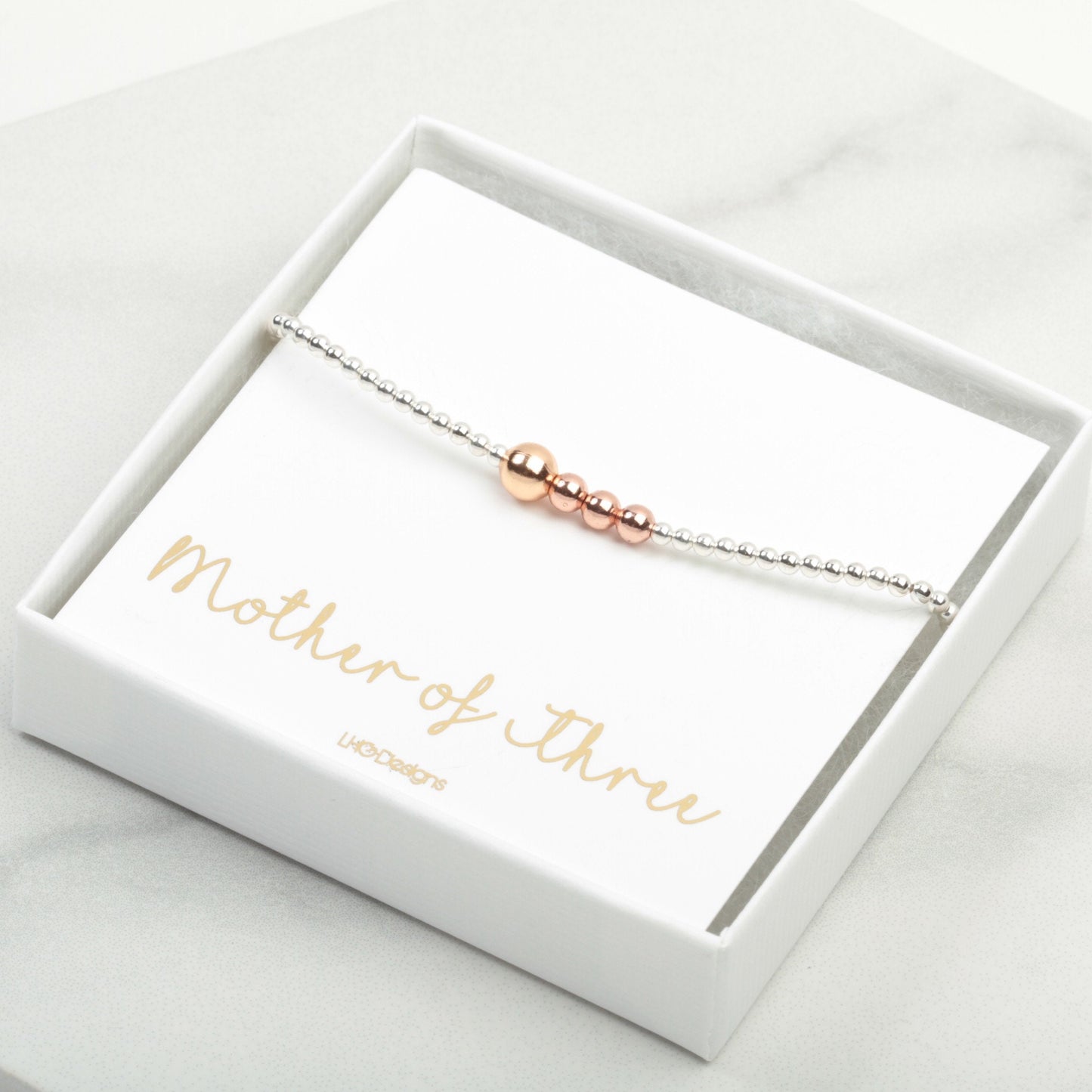 Mother and Child gift, Mother and Children bracelet, Mothers day gift, Birthday gift for Mum, Family Bracelet, Silver beaded bracelet