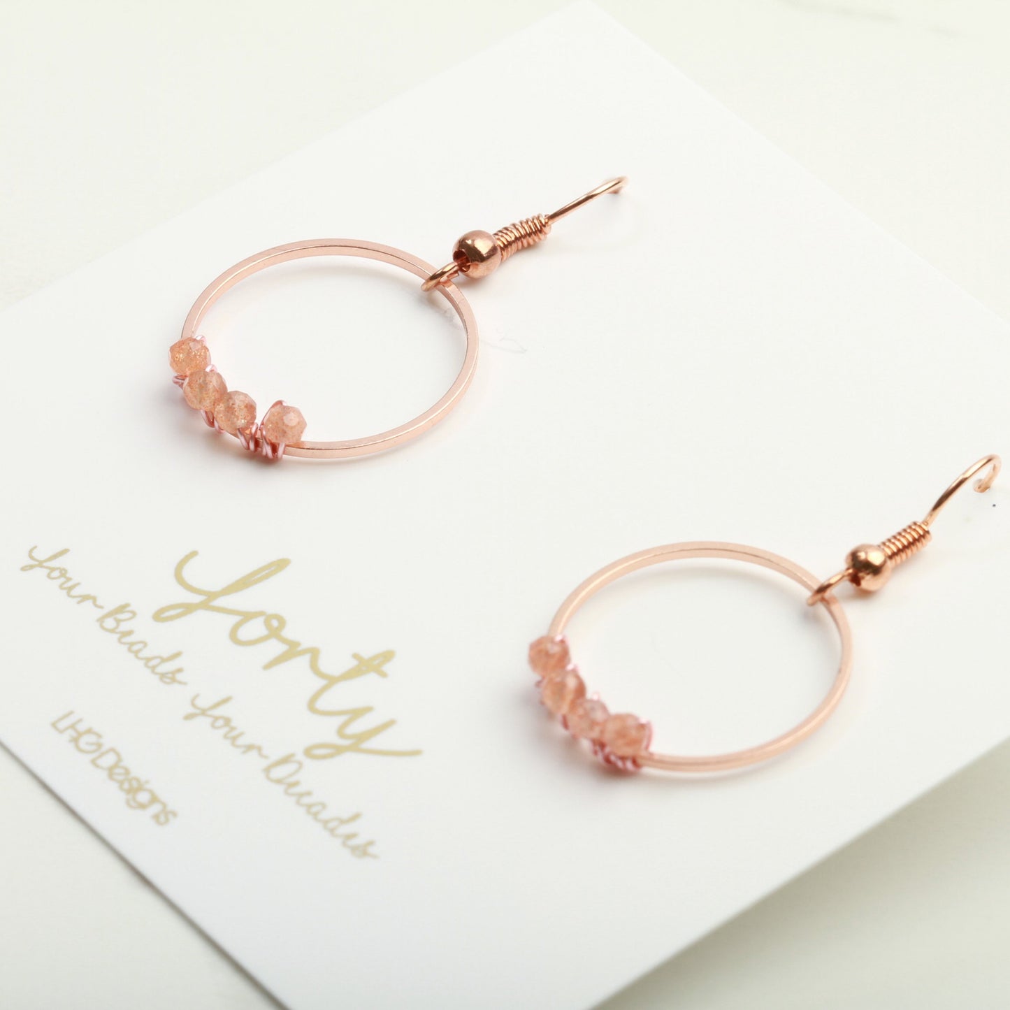 October Birthstone, Minimalist Rose Gold and Pink Opal Circle earrings, Crystal healing, Birthstone Gifts for Women, Opal earrings, October