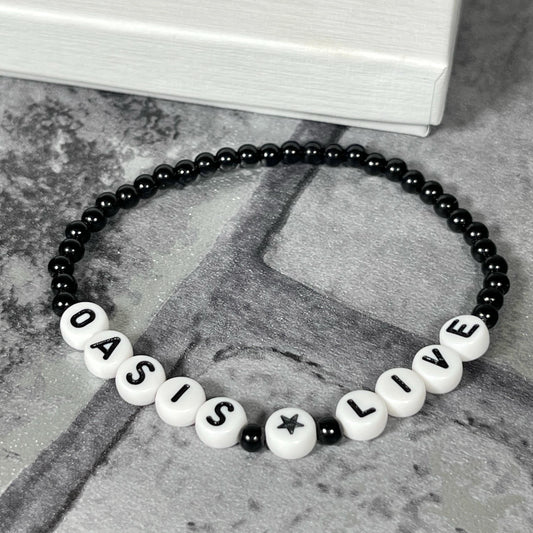 Oasis Live 2025 concert bracelet gift, Oasis Merch, concert bracelets, Oasis concert bracelet, concert ticket gift, rock band tickets