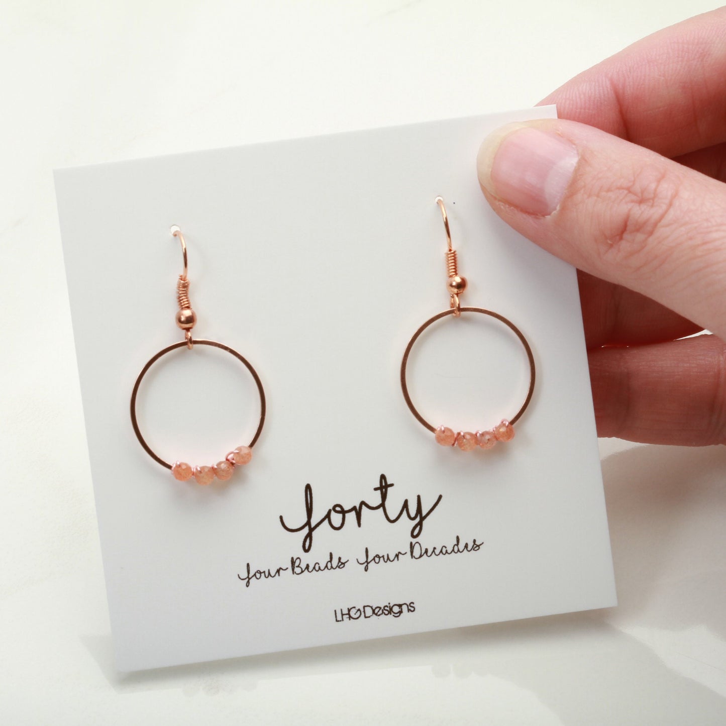 October Birthstone, Minimalist Rose Gold and Pink Opal Circle earrings, Crystal healing, Birthstone Gifts for Women, Opal earrings, October