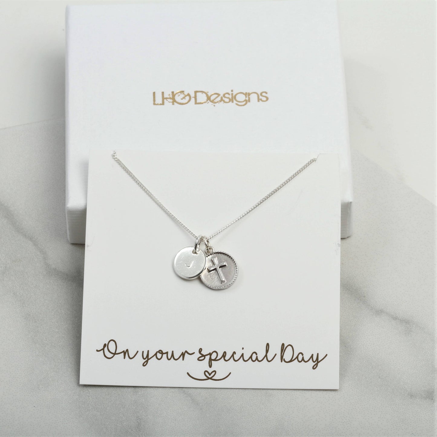 Engraved First Holy Communion Gift, Custom Name cross necklace, Custom Cross necklace, 1st communion gift for girl, Silver communion gift