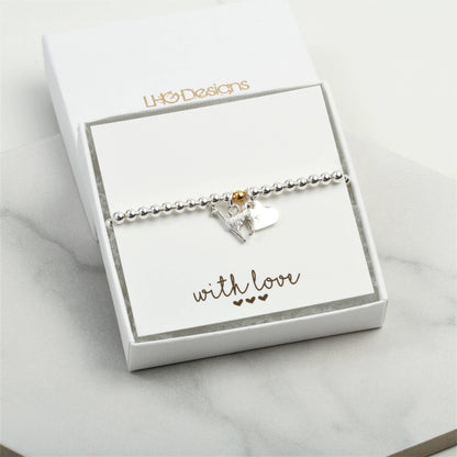 Personalised Llama lovers bracelet gift for her, Birthday gift for her, Christmas gift for her, kids, children, good luck, exams gift