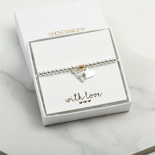 Personalised Llama lovers bracelet gift for her, Birthday gift for her, Christmas gift for her, kids, children, good luck, exams gift