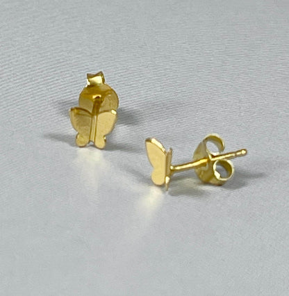 Dainty Tiny Butterfly stud earrings, Sterling Silver, Gold, Dainty Stud earrings, Tiny earrings, Butterfly stud earrings, kids