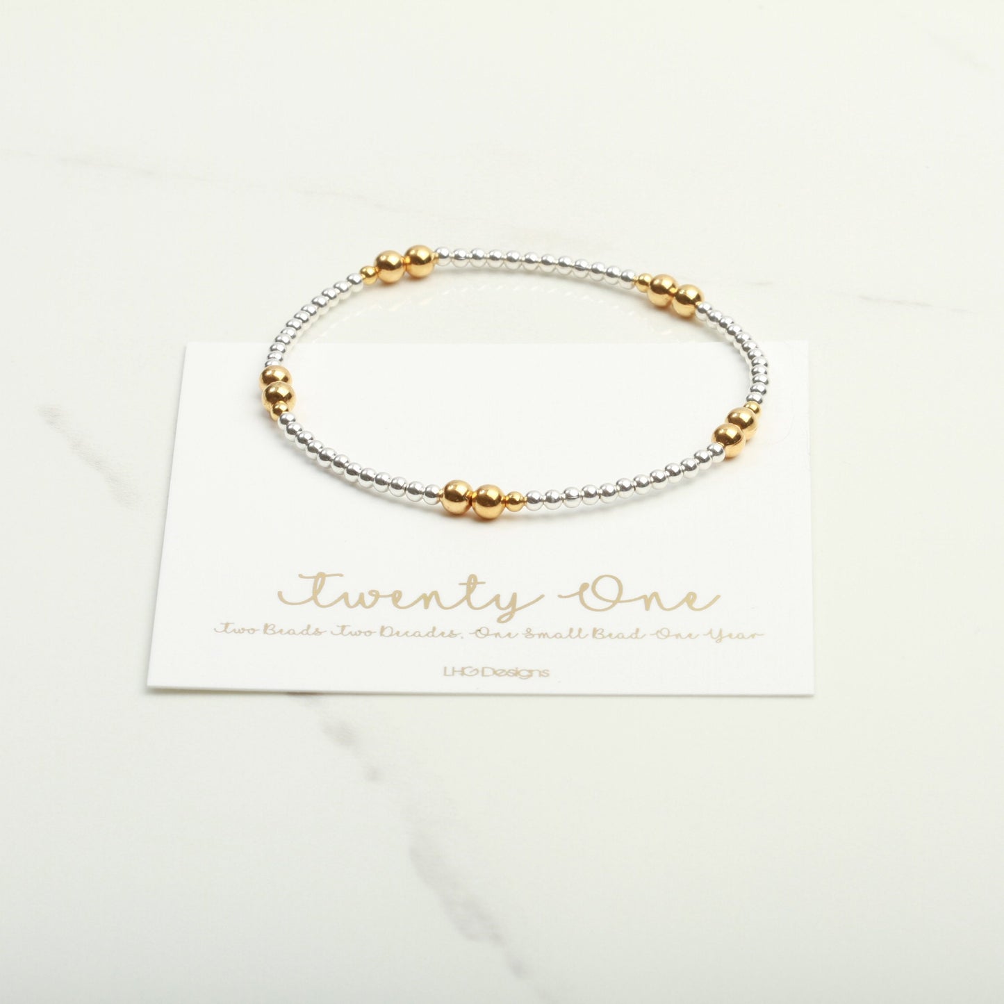 21st Birthday Bracelet in silver