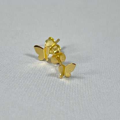 Dainty Tiny Butterfly stud earrings, Sterling Silver, Gold, Dainty Stud earrings, Tiny earrings, Butterfly stud earrings, kids