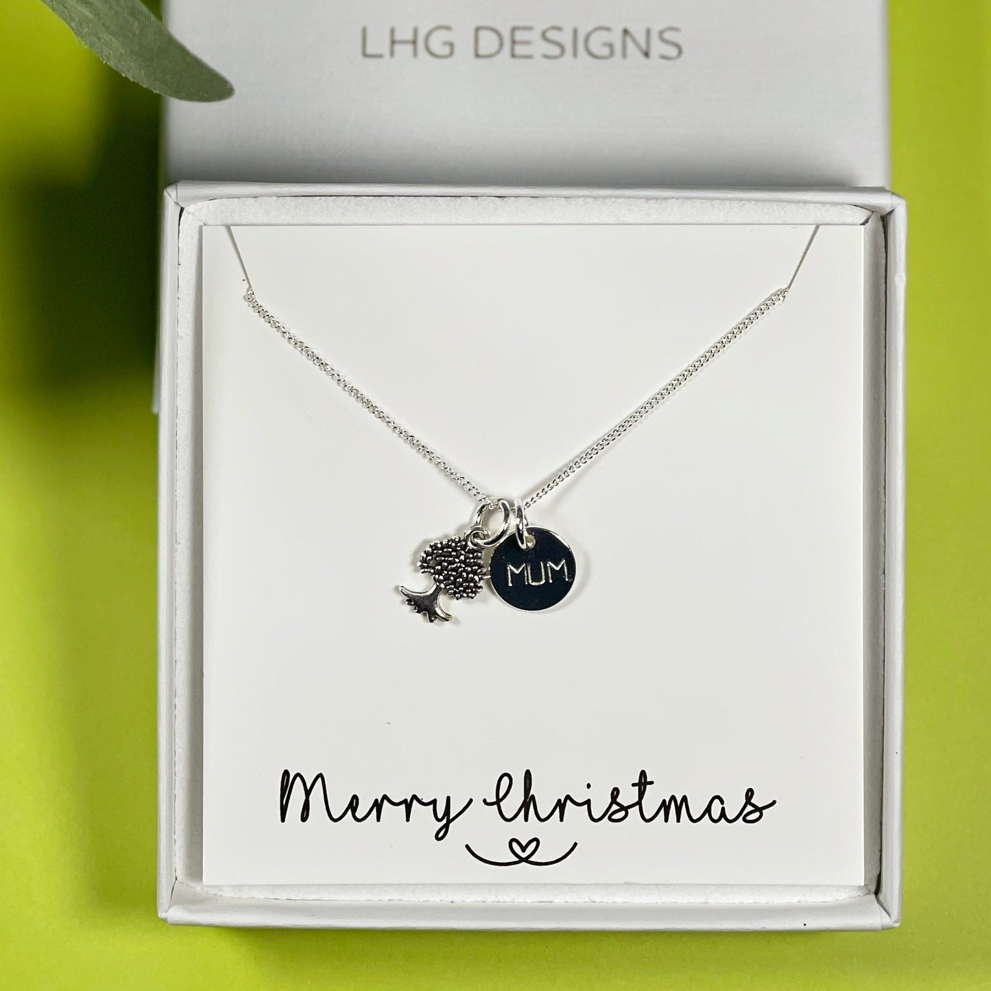 Personalised Tree  of Life Name Necklace, Sterling Silver, Gift for Mum, Tree of Life Necklace, Christmas gift, Christmas gift for Mum,