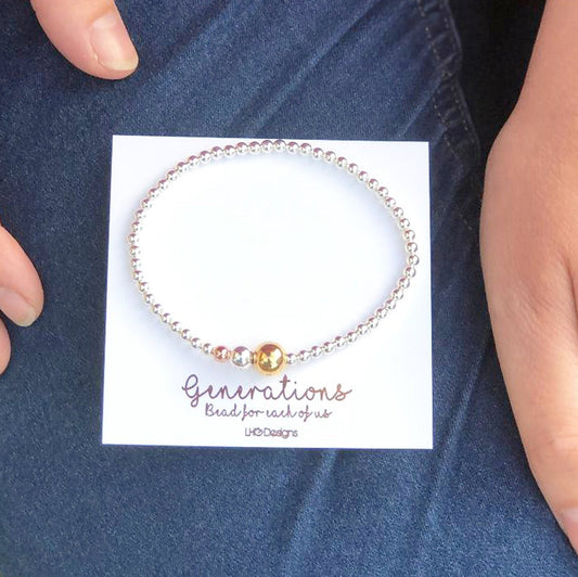 Family Bracelet, Generations bracelet, Mother and Child Bracelet, Grandma Bracelet, Mothers Day gift, Birthday gift for mum, Family Jewelry