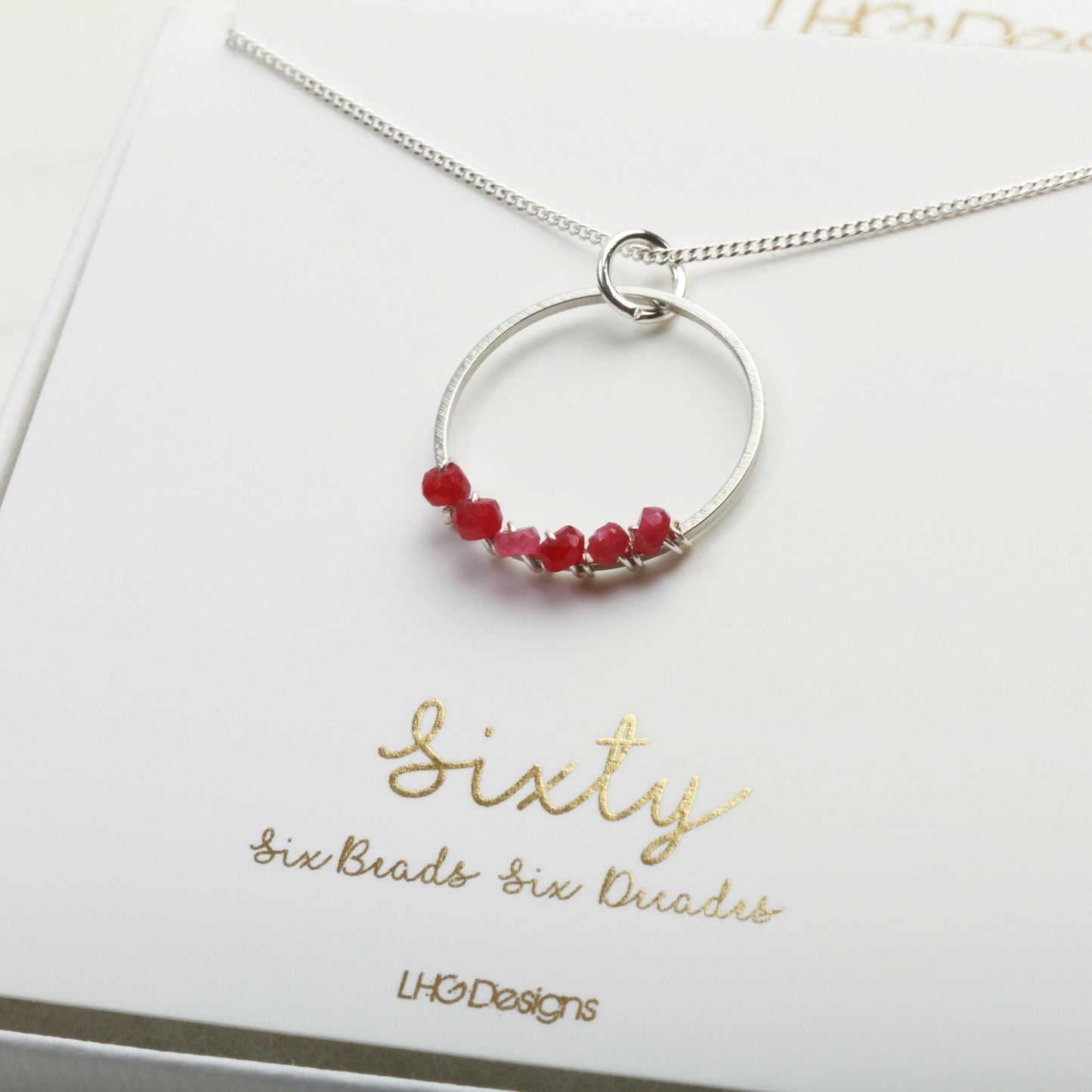 60th Birthday Necklace/60th Birthday Gift For Her/60th Birthday Ideas/60th Birthday/60th Raw Gemstone Pendant necklace silver gold rose gold