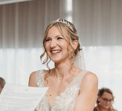 Single Real Pearl Necklace, Freshwater Pearl Pendent Necklace, Bridal Jewelry, Wedding Necklace, Christmas Necklace, Bridesmaid Gift for Her