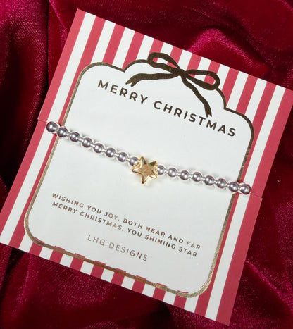 Merry Christmas Star Bracelet
